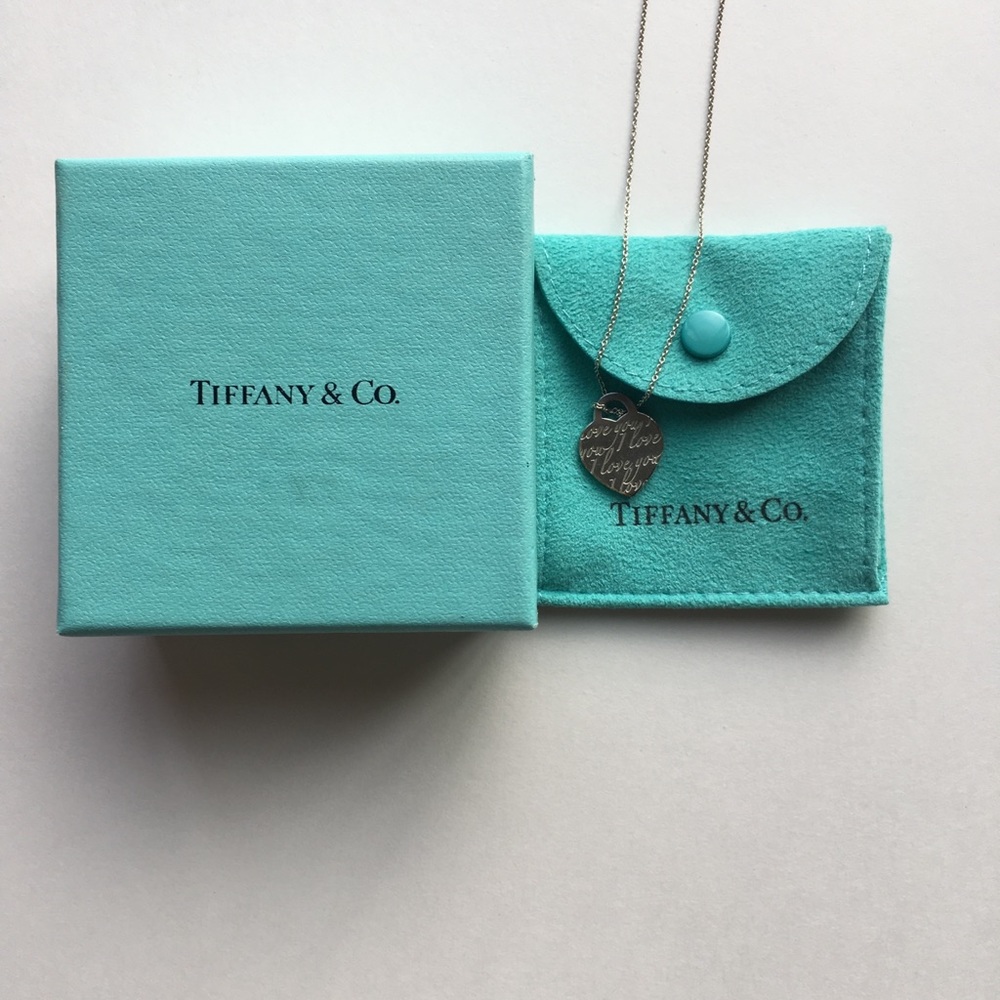 Tiffany & Co. I Love You tag necklace