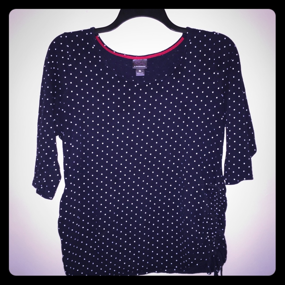 Maternity Soft Fitted Shirt with Ruched Sides