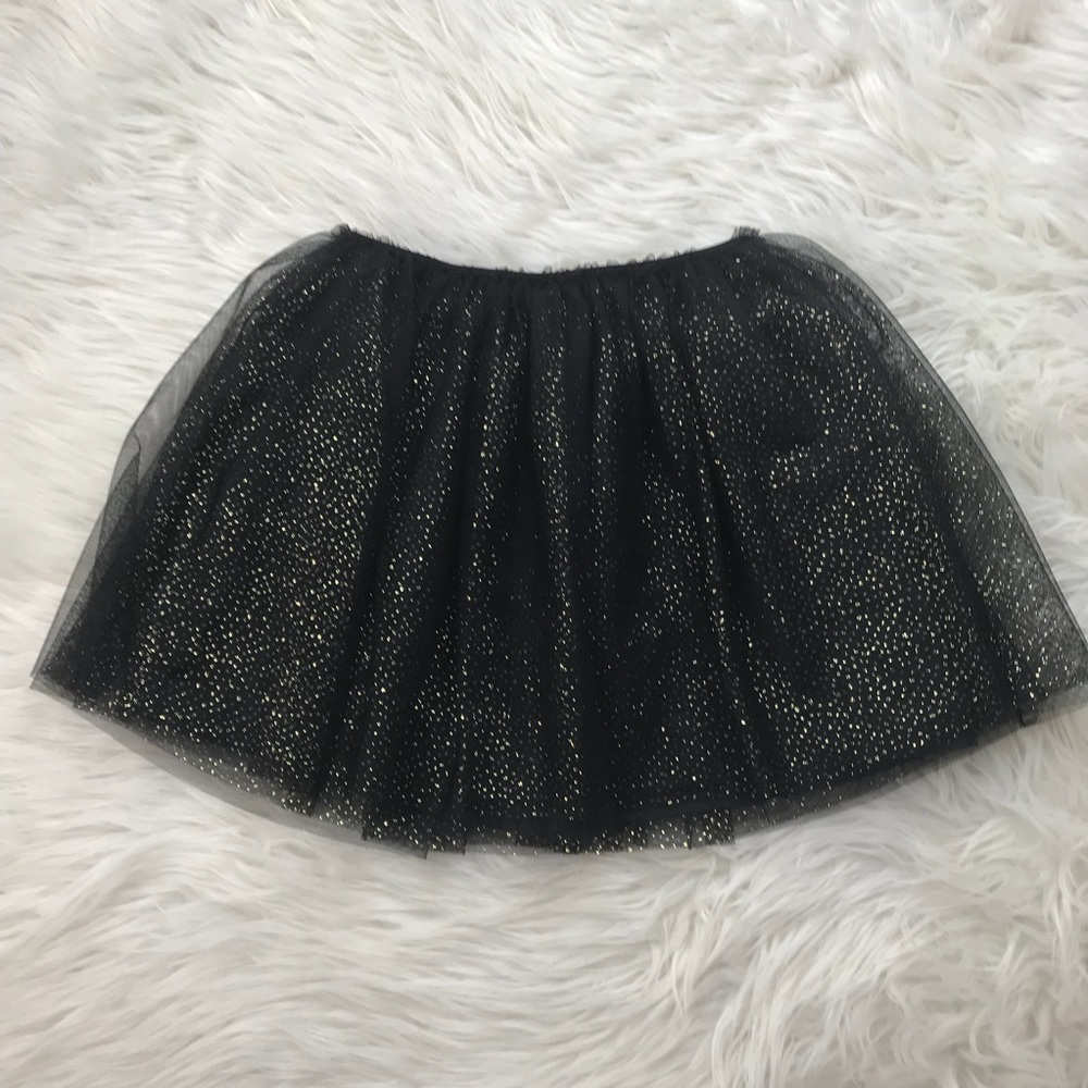 Cat & Jack Black and gold tutu skirt size 6/7