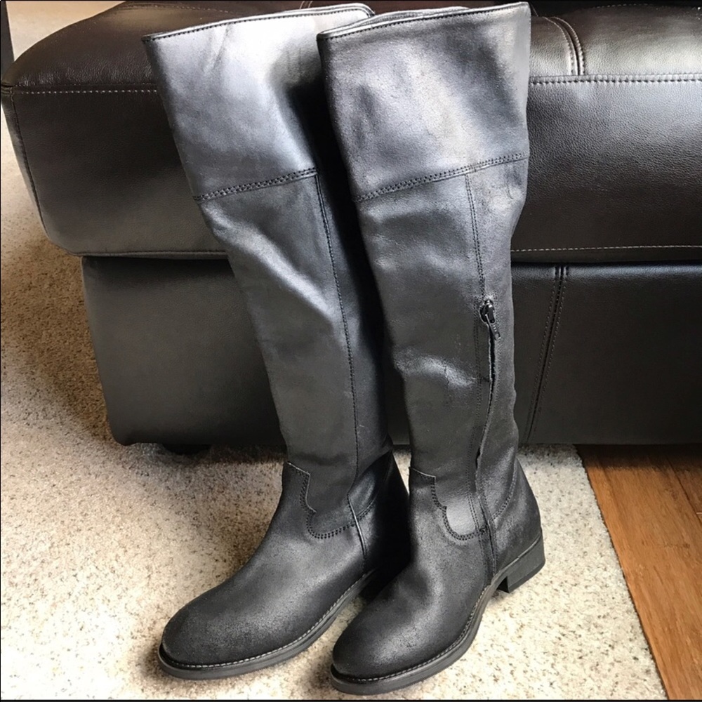 Over-the-Knee Black Cathy Jean Boots