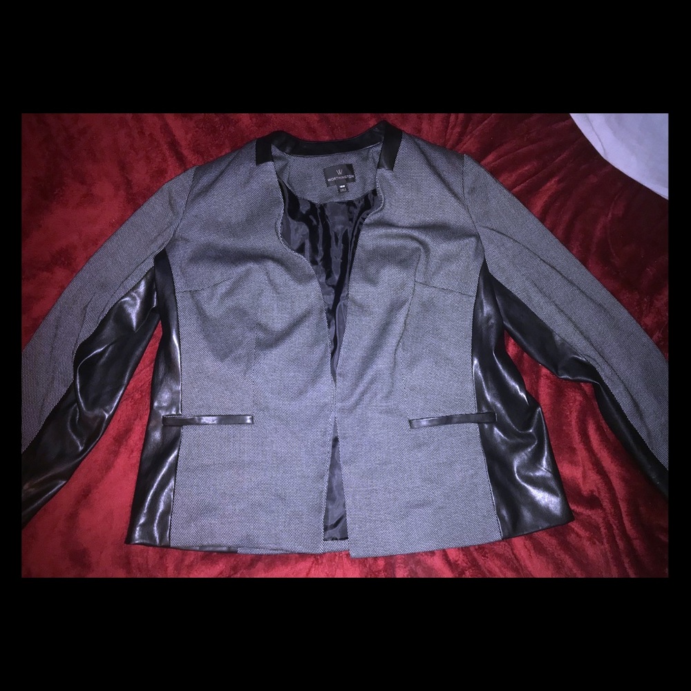 Polka dot blazer