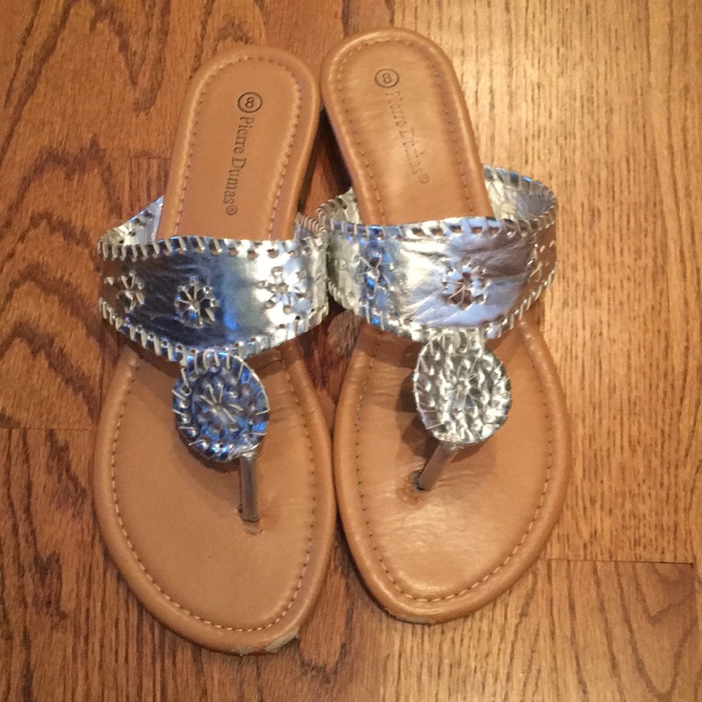 Silver sandals