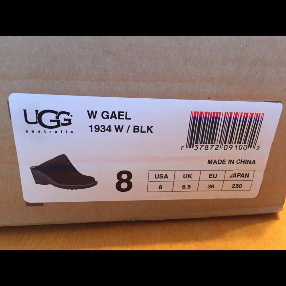 Ugg w Gael 1934 w/blk suede cloggs