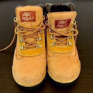 Unisex Timberland Ankle Boots Sz 5 tan Leather