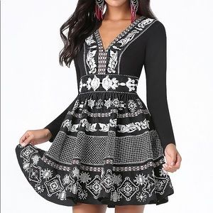 ISO Bebe Embroidered Taffeta dress - Size 6 or 8