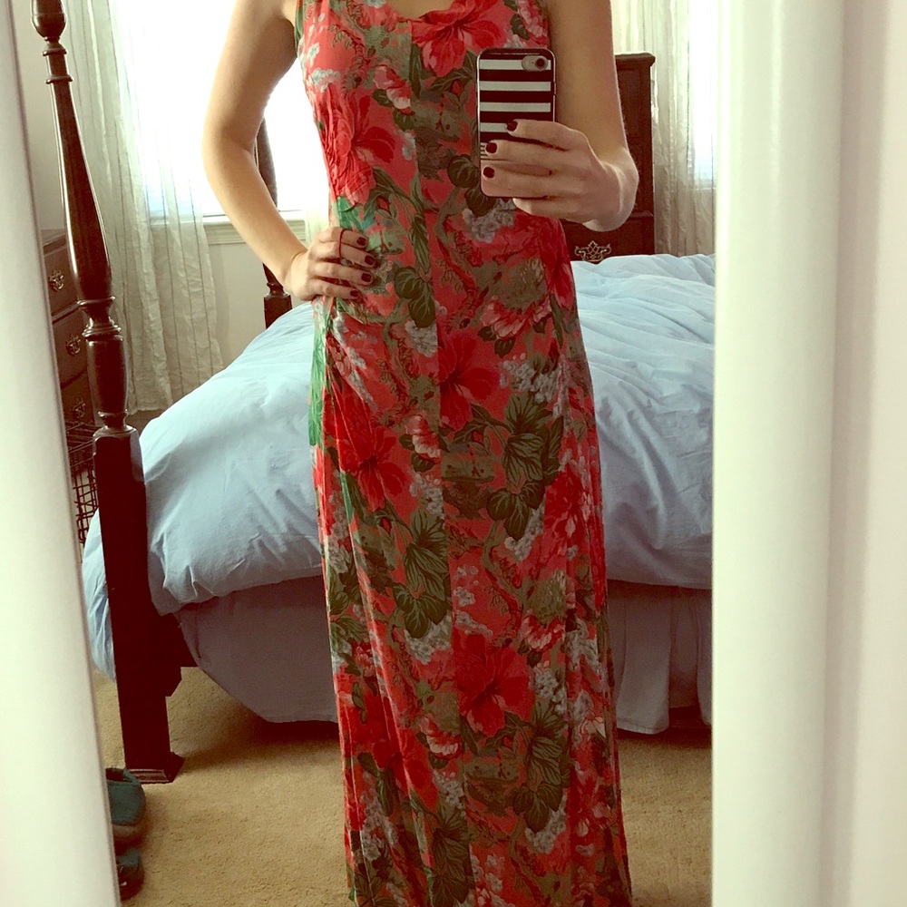 Vintage floral maxi