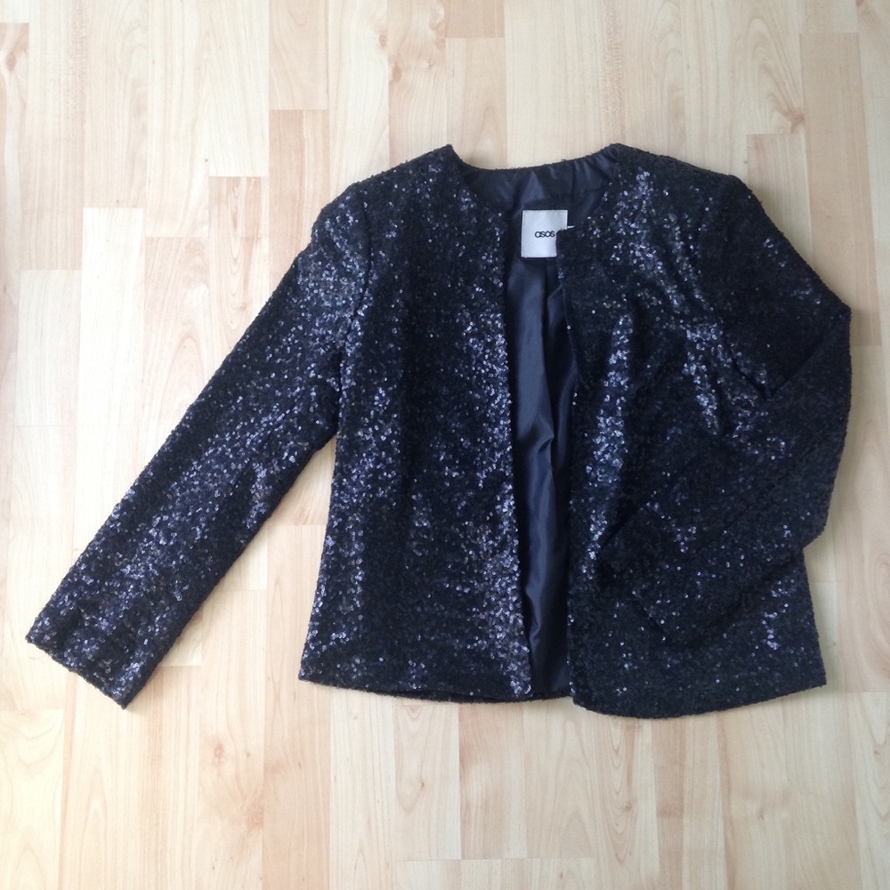 Black sequin blazer