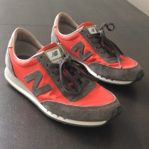 Red new balance sneakers size 7