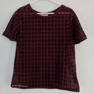 Loft maroon shirt