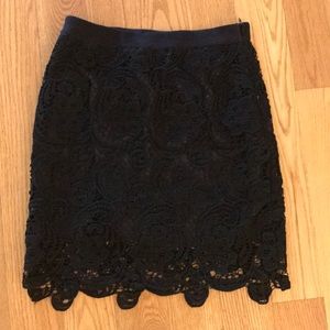 Black Lace Skirt