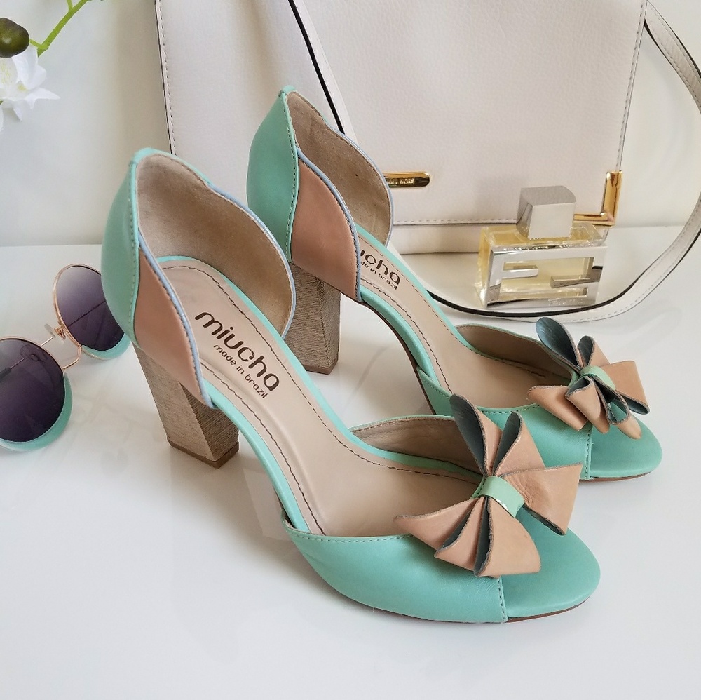 Miucha D'Orsay leather open toe sandals