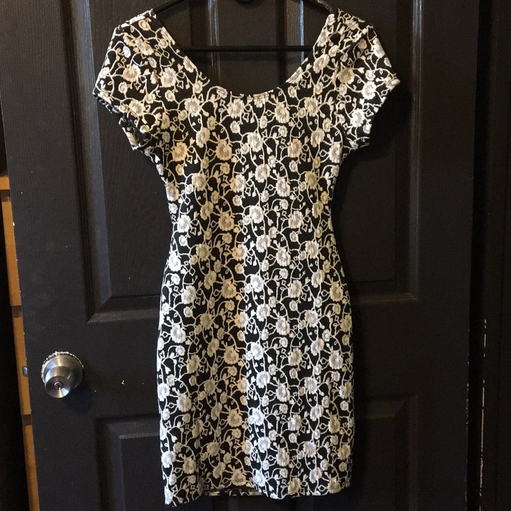 Black and white dress