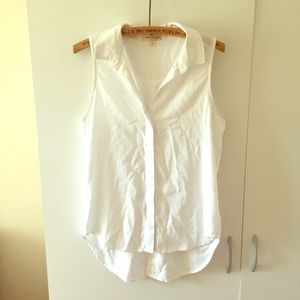 Cloth &Stone white sleeveless blouse