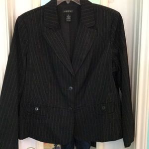 Classic B&W Striped Blazer