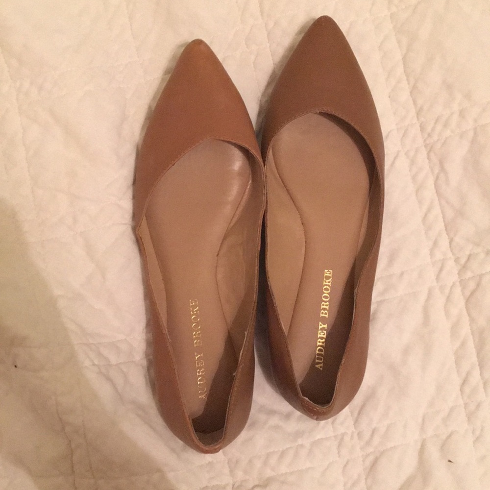 Tan Audrey Brooke flats