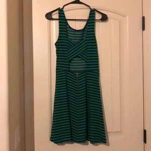 Navy striped dress