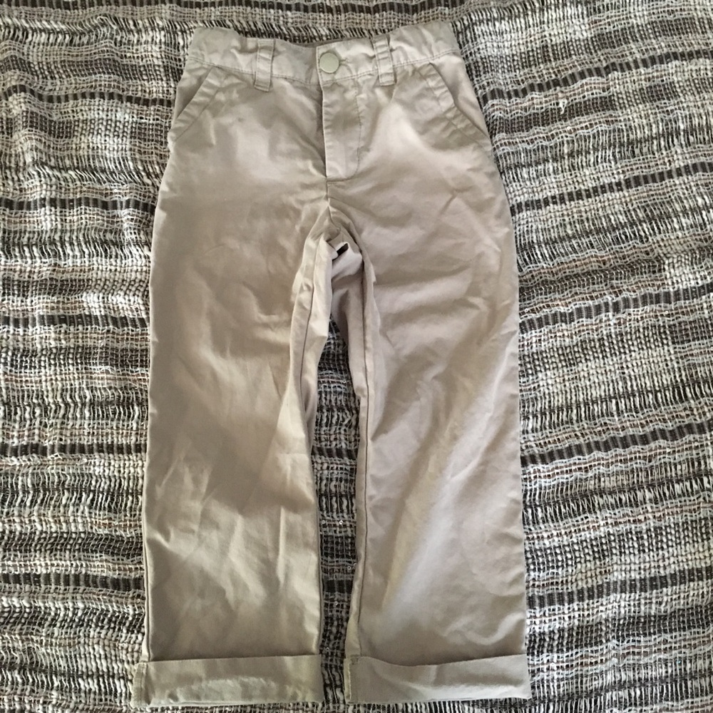 ⭐️ Straight Leg Light Khaki Tan Cuffed Pants