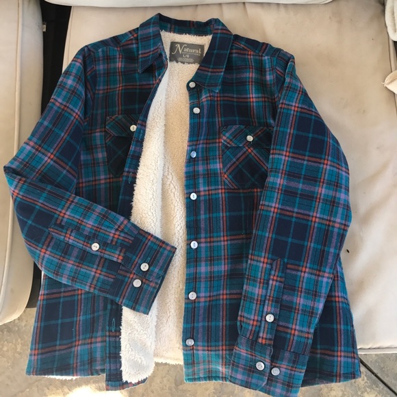 flannel fuzzy jacket