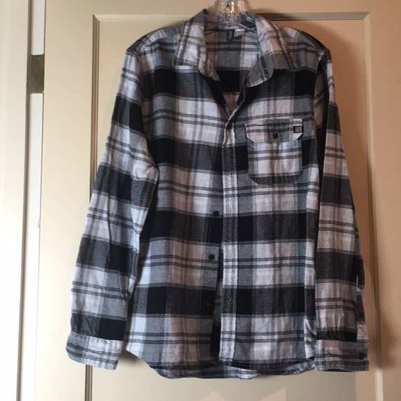 h&m divided flannel