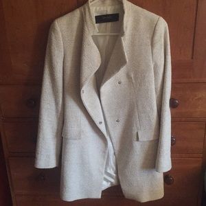 Zara cream and gold coat