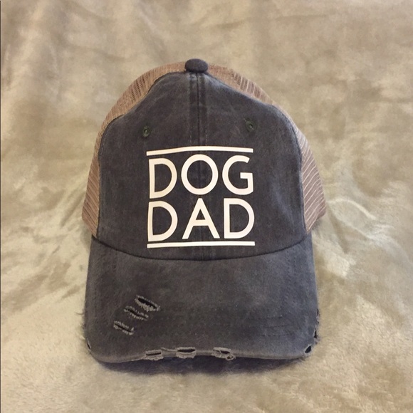 Dog Dad Black Trucker Hat - Picture 1 of 5