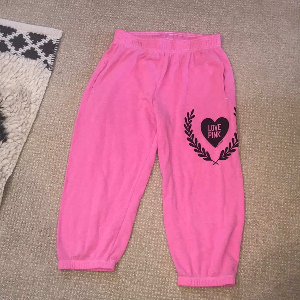 PINK Campus Cropped Sweats