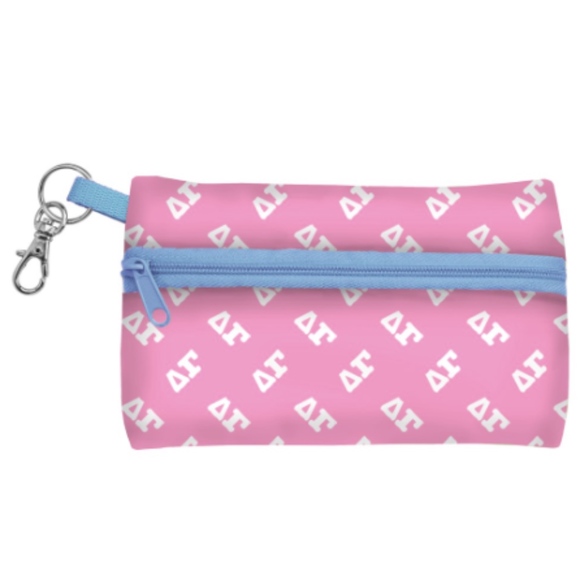 Handbags - Pink Delta Gamma Sorority ID Case