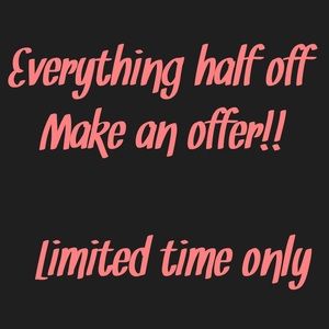 Every posted listing now half off!!