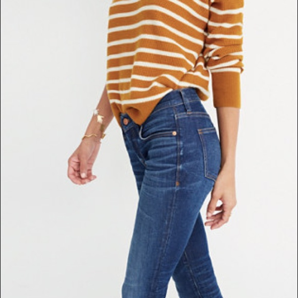 Like new madewell 8 inch skinny jeans in ames wash