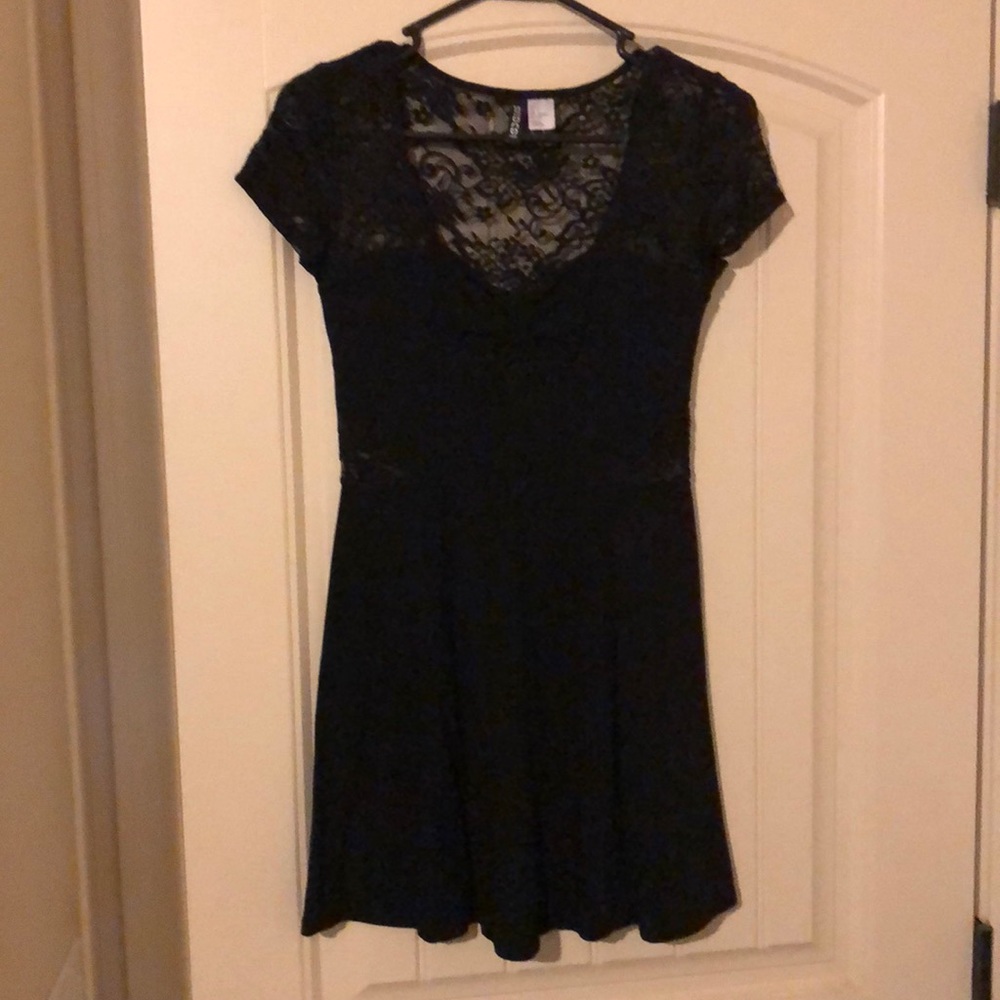 Black dress with lace