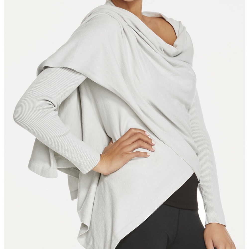 Fabletics Grey Cozy Wrap Sweater