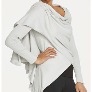Fabletics Grey Cozy Wrap Sweater