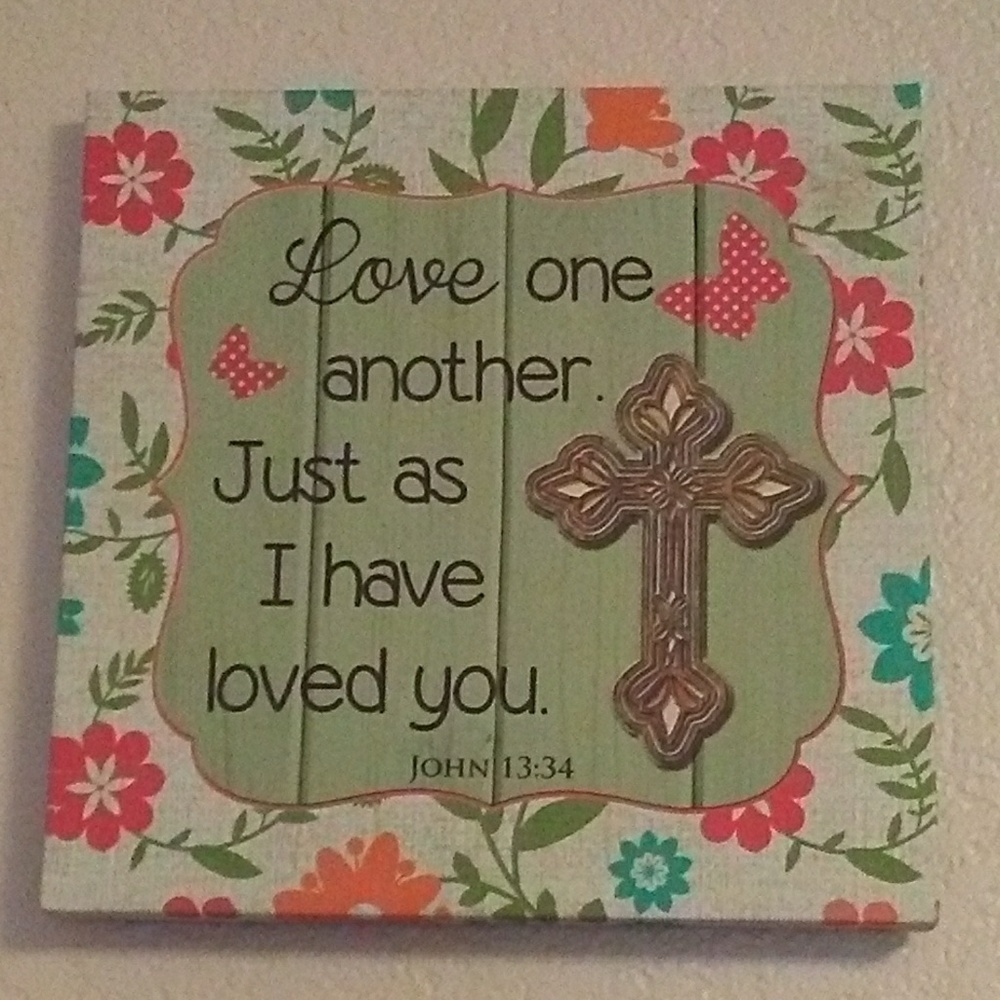 John 13:34 canvas picture