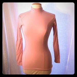 Under Armour pink mock turtleneck