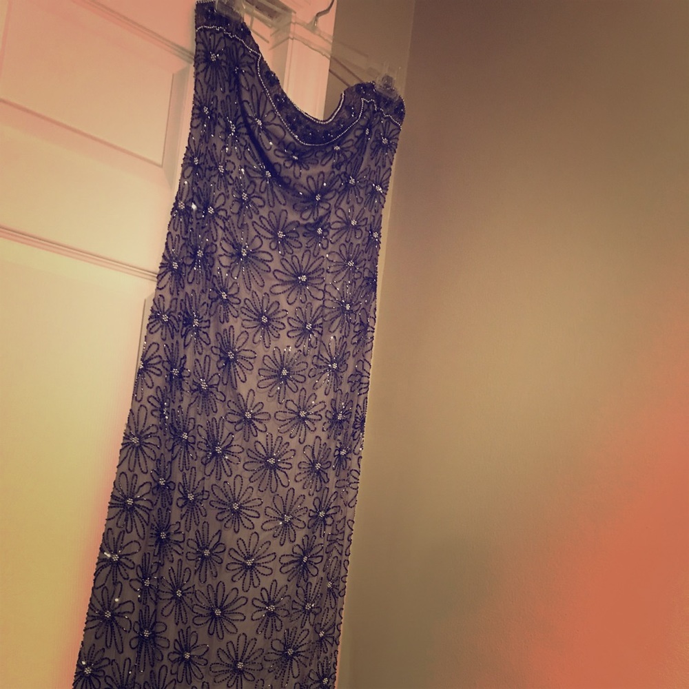 Gorgeous beaded evening gown