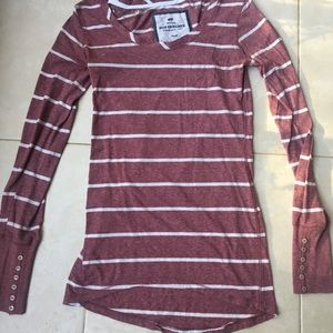 Poof Excellence Women’s Striped Long-Sleeve Shirt