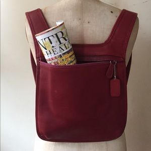 Vintage Coach Leather Backpack