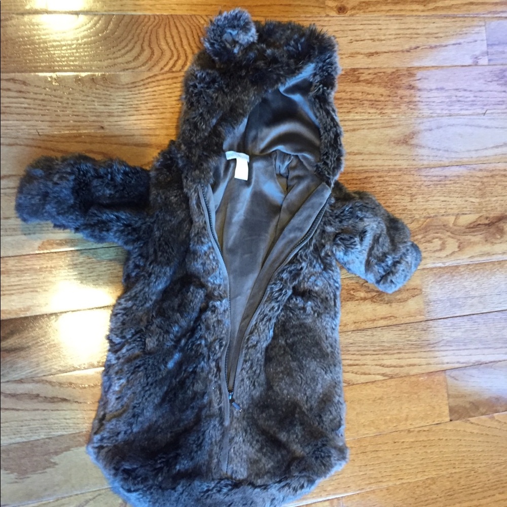 Restoration Hardware luxe faux fur baby bunting