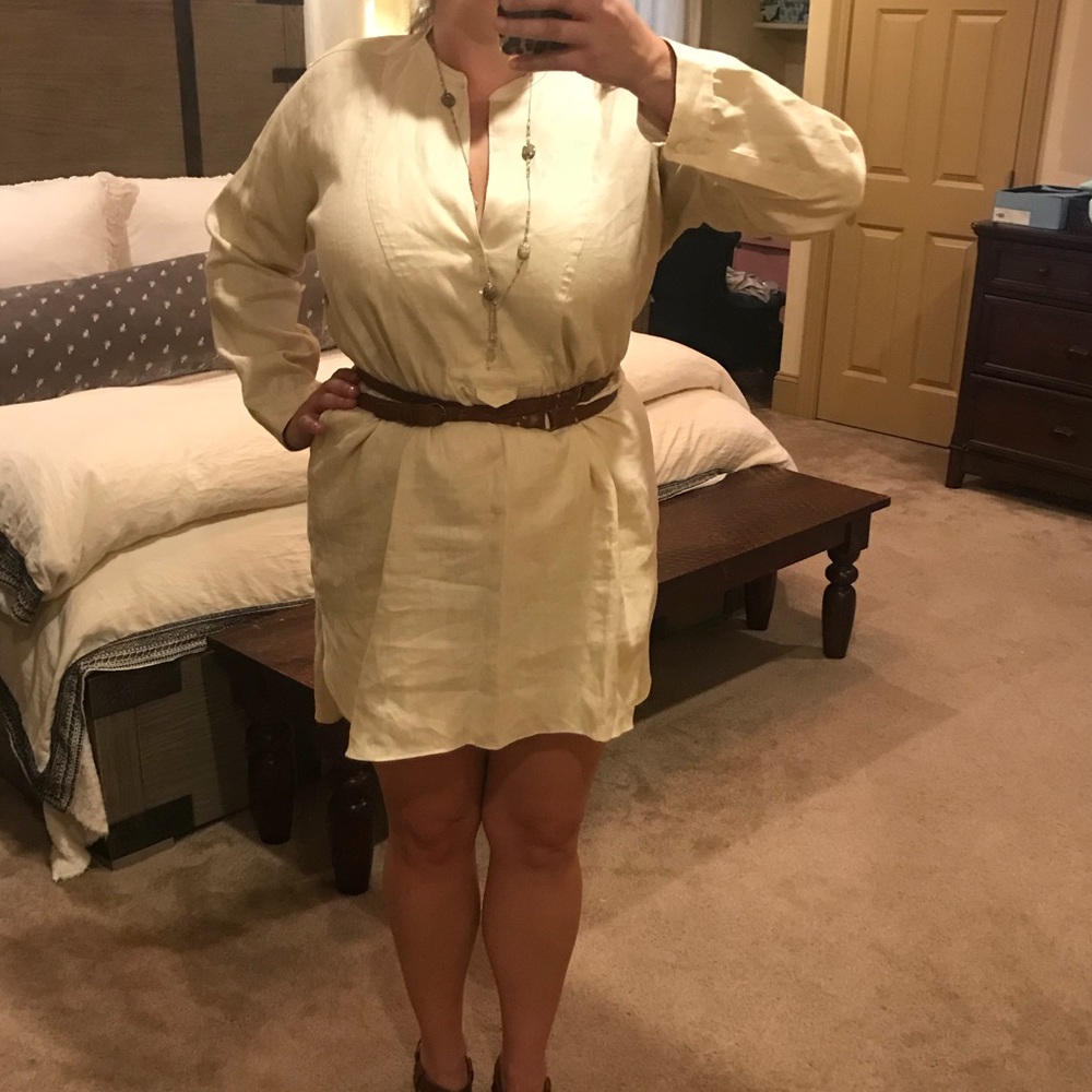 Amanda Uprichard Linen Tunic Dress