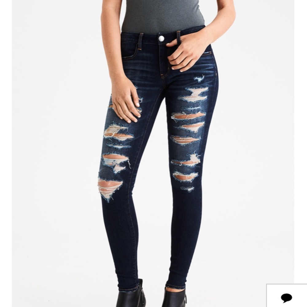AEO distressed jeans