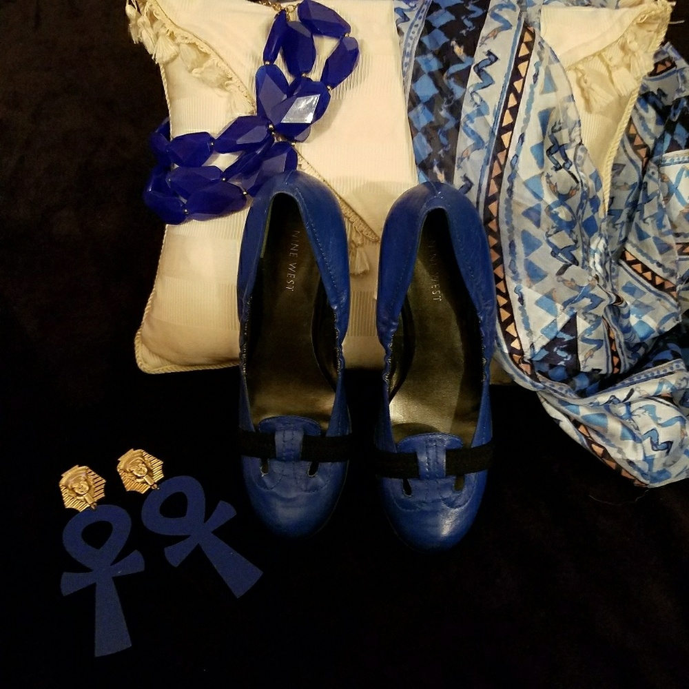Nine West Royal Blue Flats