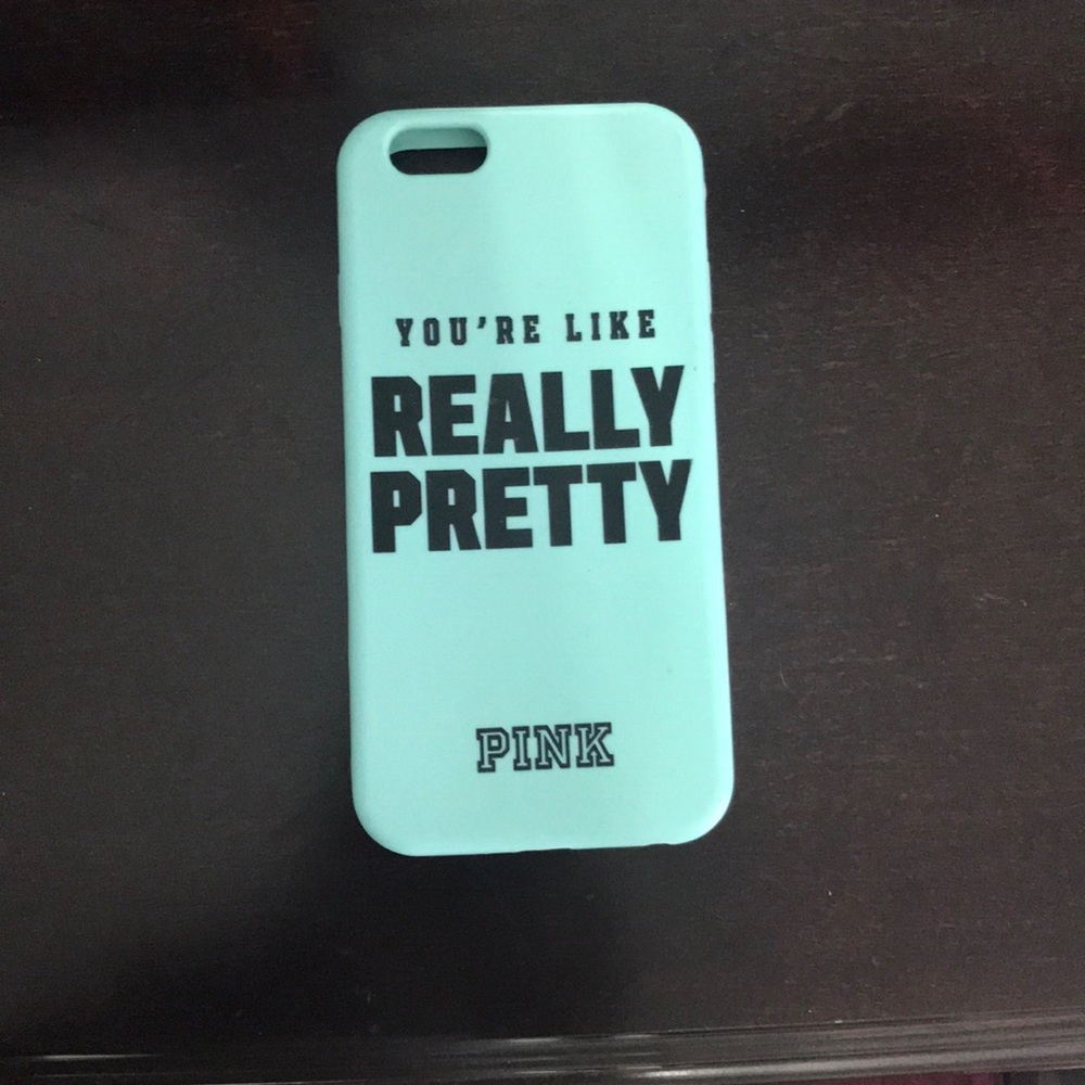 Pink/VS blue silicon iPhone 6/6s case