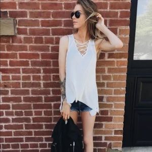 American Eagle 💕 Sexy Rings Tank Cream/White 😘