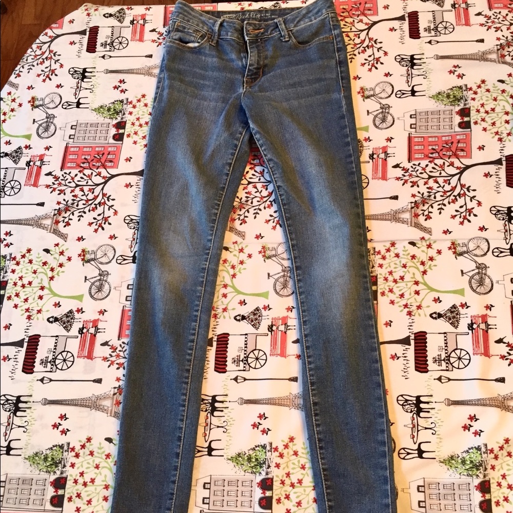 Dark denim jeans