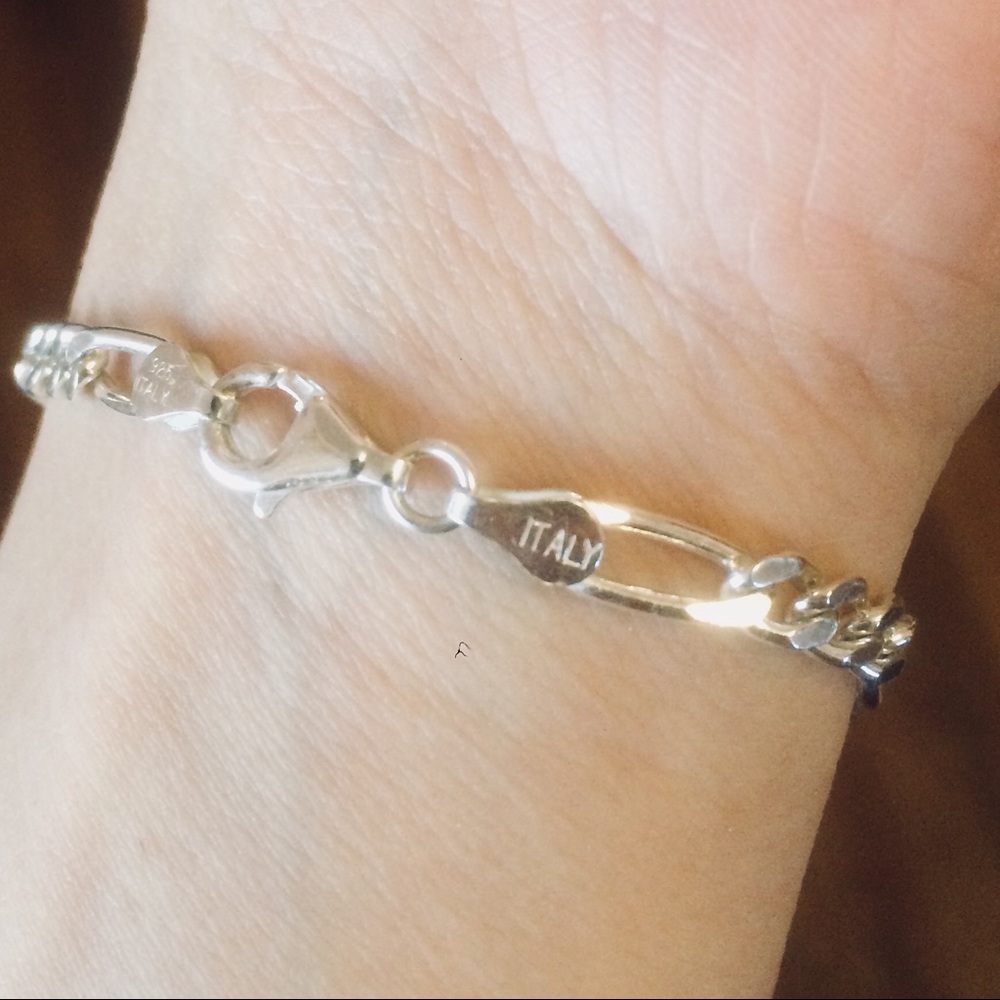 925 Sterling Silver Charm Bracelet +Free Charms!!!