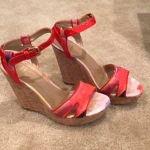 Multi colored Stuart Weitzman espadrilles