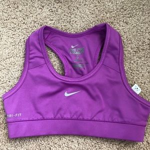 Nike purple sports bra