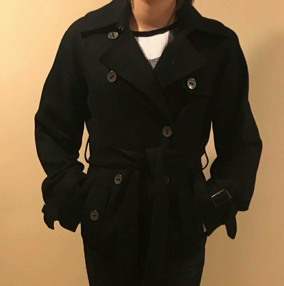 💗Calvin Klein💗 Wool Double Breasted Peacoat