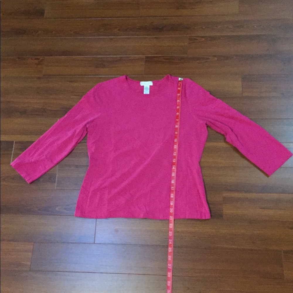 Casual Corner pink shirt  size L