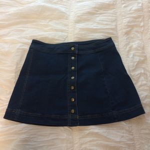 NWOT Free People Denim Mini Skirt